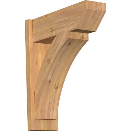 Ekena Millwork Thorton Slat Smooth Outlooker, Western Red Cedar, 7 1/2"W x 22"D x 26"H OUT08X22X26THR06SWR